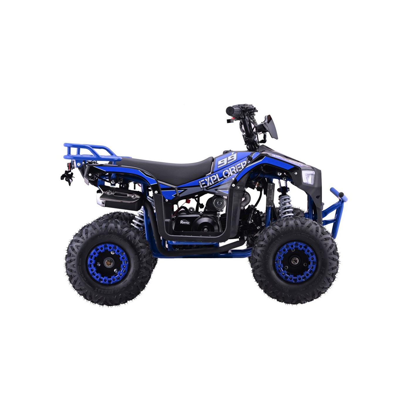 Modré čtyřkolkové vozidlo EXPLORER 110CC EXPLORER