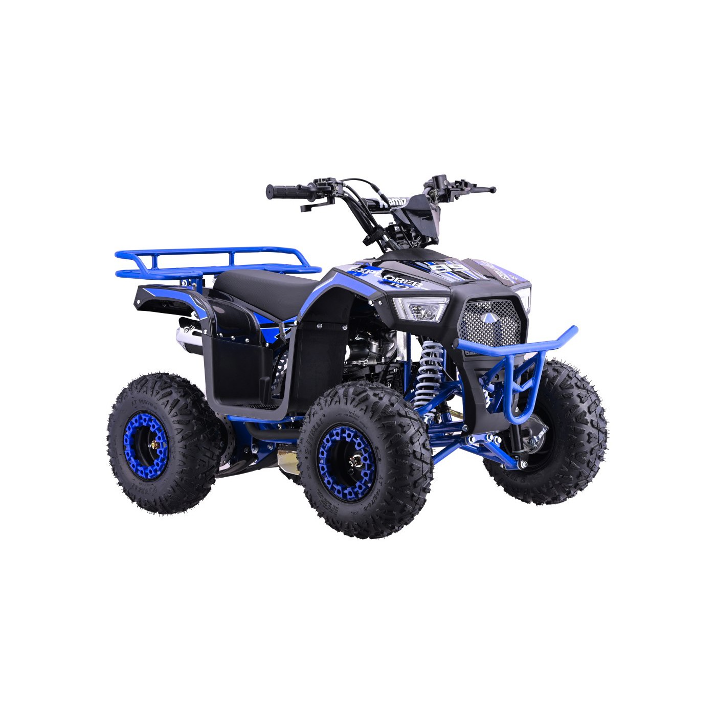 Modré čtyřkolkové vozidlo EXPLORER 110CC EXPLORER