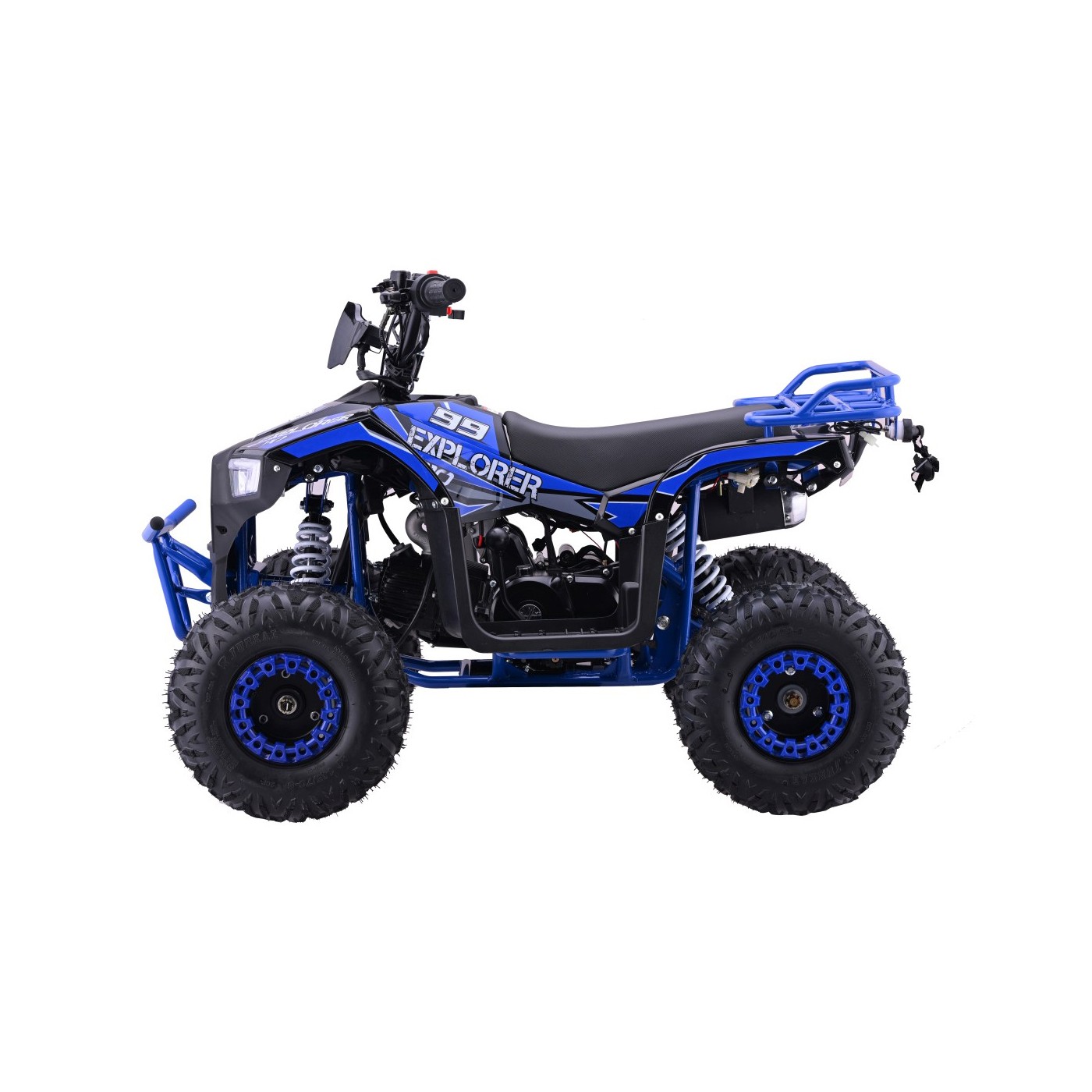 Modré čtyřkolkové vozidlo EXPLORER 110CC EXPLORER