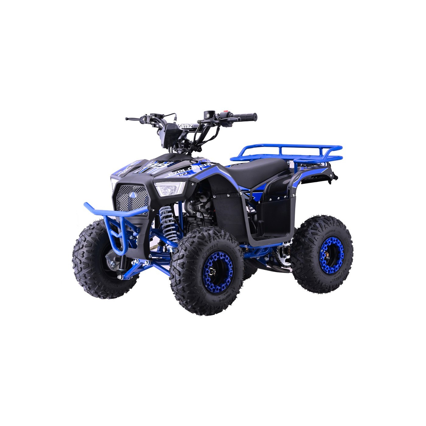 Modré čtyřkolkové vozidlo EXPLORER 110CC EXPLORER