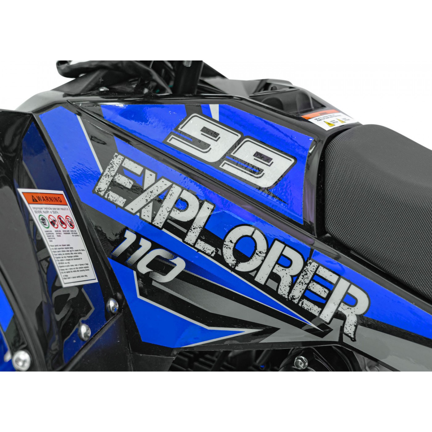 Modré čtyřkolkové vozidlo EXPLORER 110CC EXPLORER