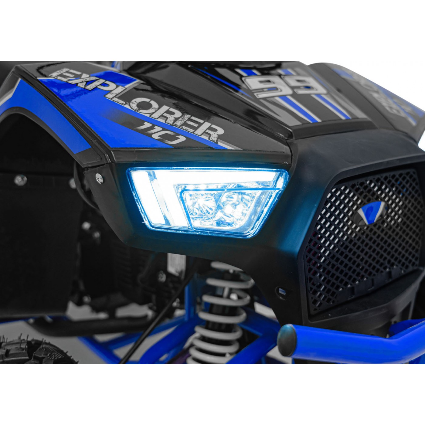 Modré čtyřkolkové vozidlo EXPLORER 110CC EXPLORER