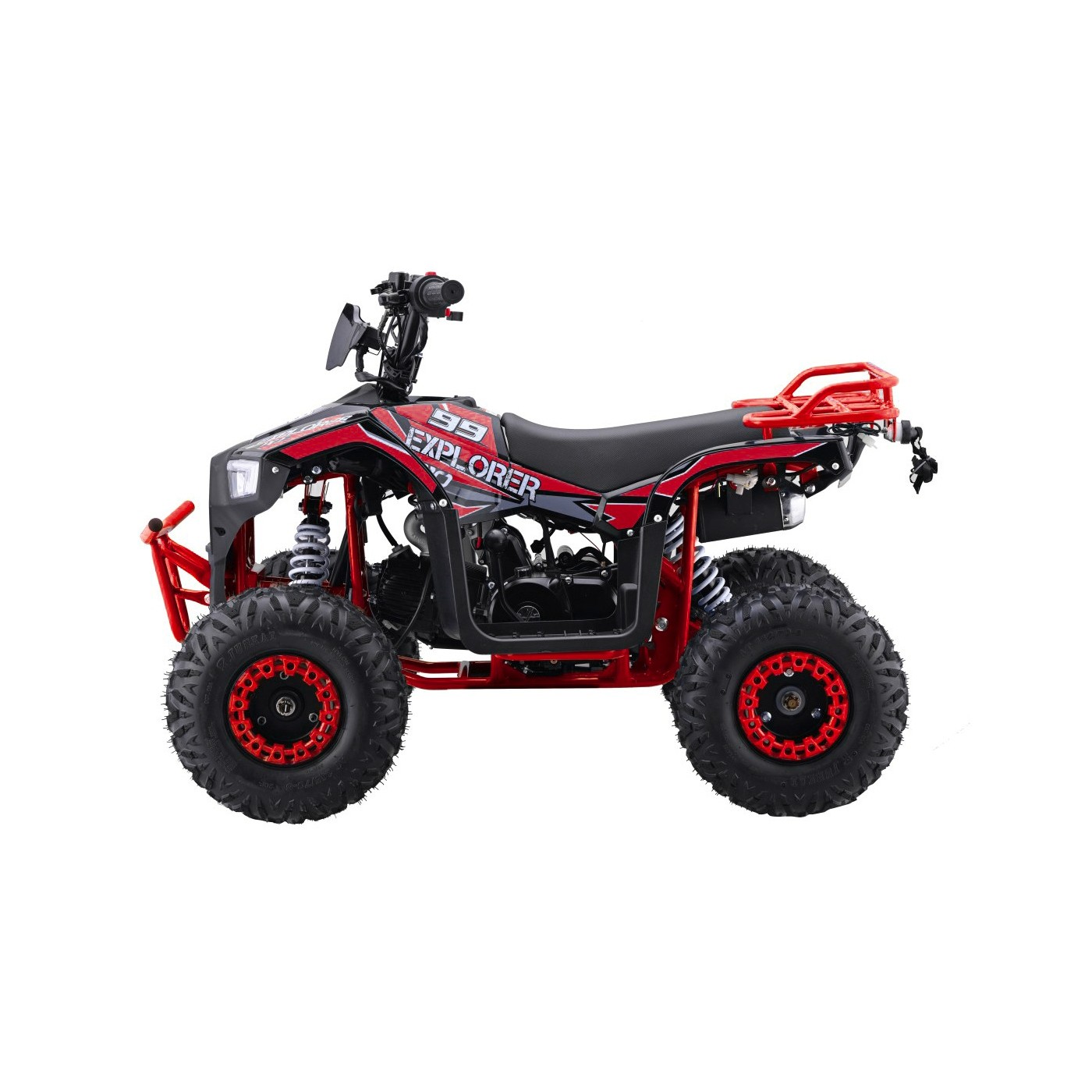 Červené čtyřkolkové vozidlo EXPLORER 110CC EXPLORER