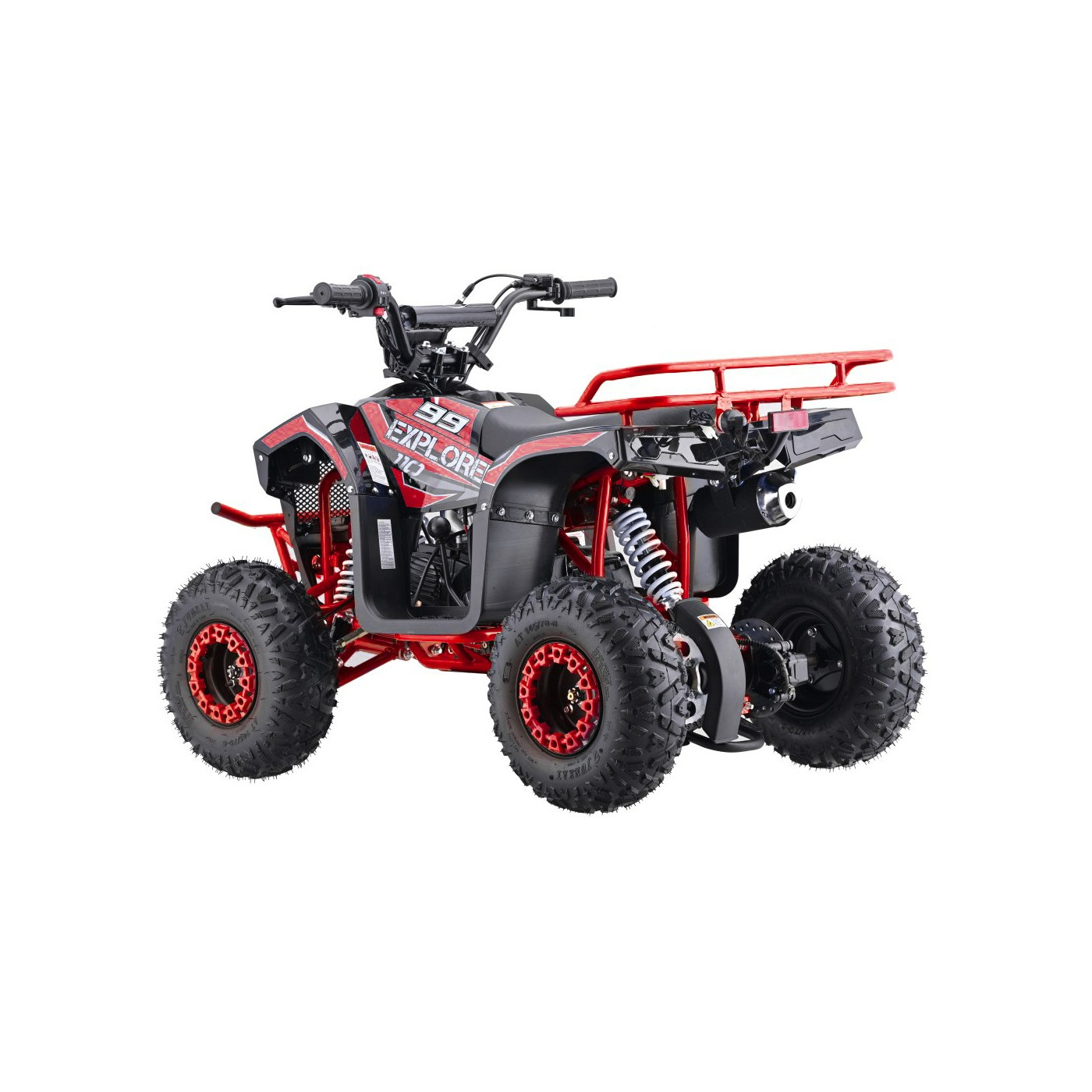 Červené čtyřkolkové vozidlo EXPLORER 110CC EXPLORER