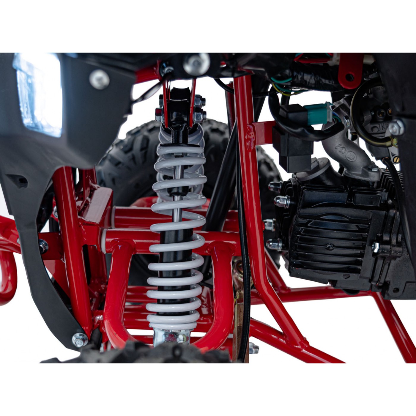 Červené čtyřkolkové vozidlo EXPLORER 110CC EXPLORER