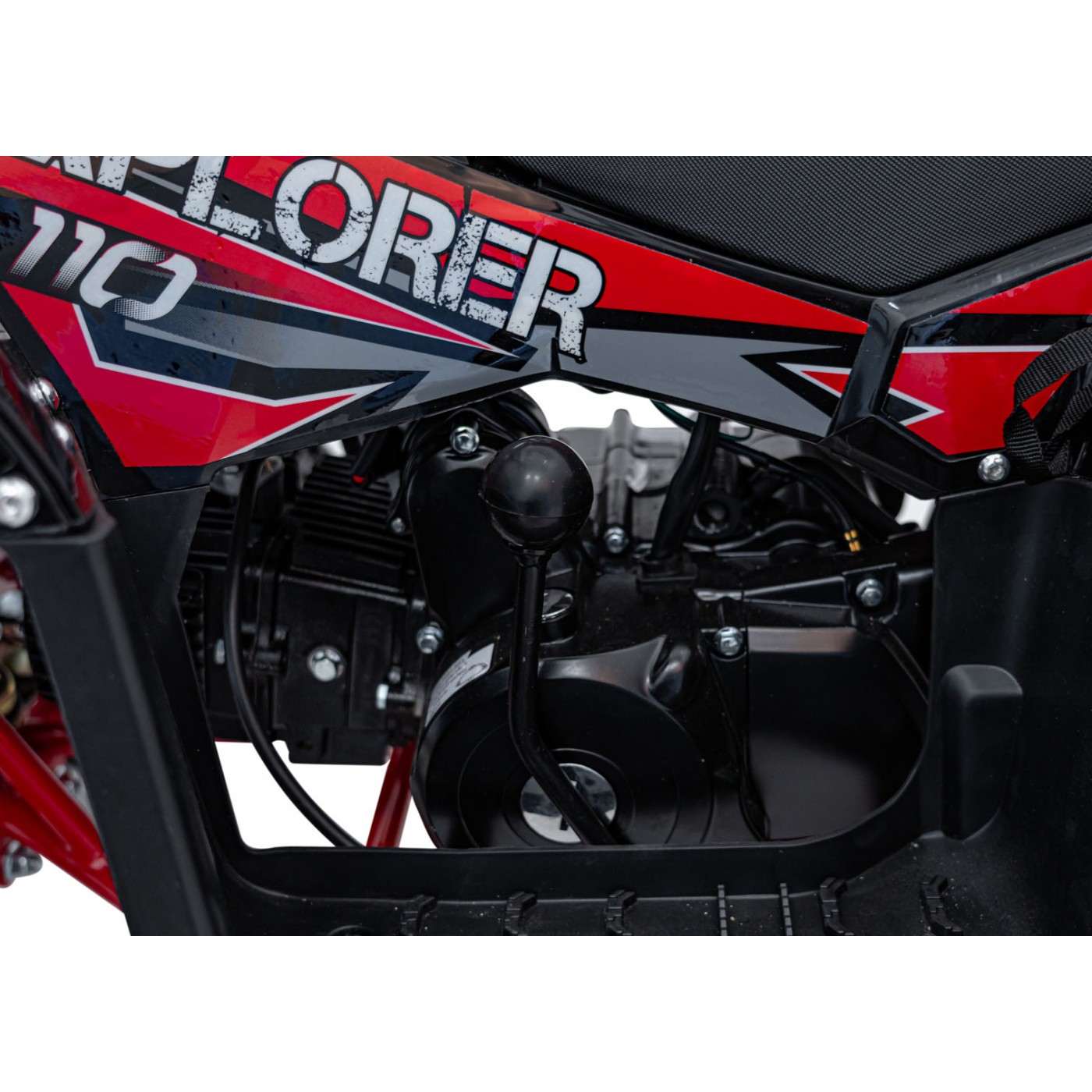 Červené čtyřkolkové vozidlo EXPLORER 110CC EXPLORER