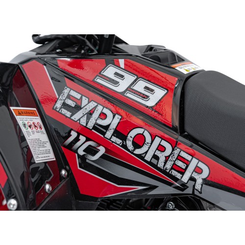 Červené čtyřkolkové vozidlo EXPLORER 110CC EXPLORER