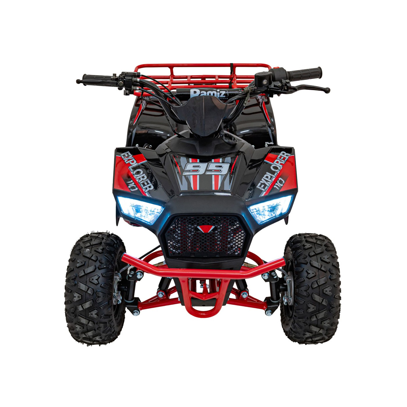 Červené čtyřkolkové vozidlo EXPLORER 110CC EXPLORER