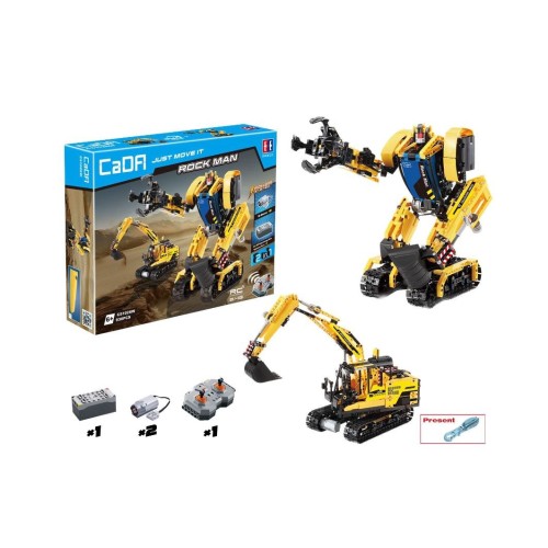 Bloky R/C podložky 2v1 robotické rypadlo EE