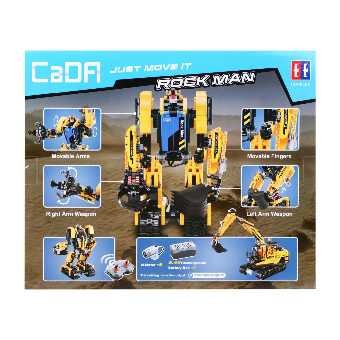 Bloky R/C podložky 2v1 robotické rypadlo EE