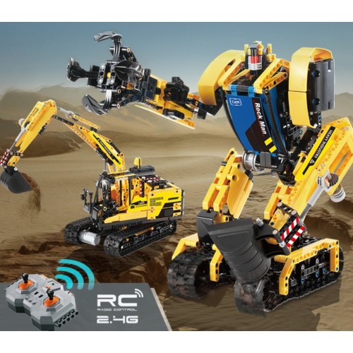 Bloky R/C podložky 2v1 robotické rypadlo EE