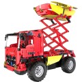 Technické bloky CaDA 814 el. Dálkové ovládání Míchačka betonu Truck 2v1 Dětský výtah 6+
