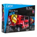 Technické bloky CaDA 814 el. Dálkové ovládání Míchačka betonu Truck 2v1 Dětský výtah 6+