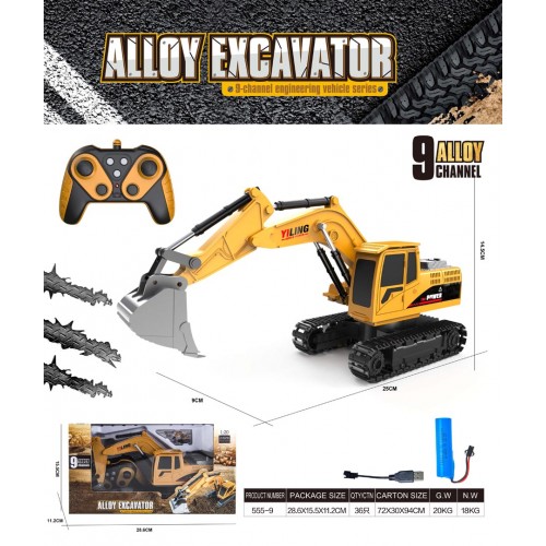 R/C bagr na kolejích