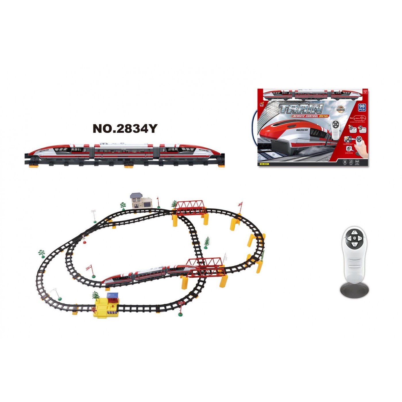 R/C rychlovlak 98ks. Červený