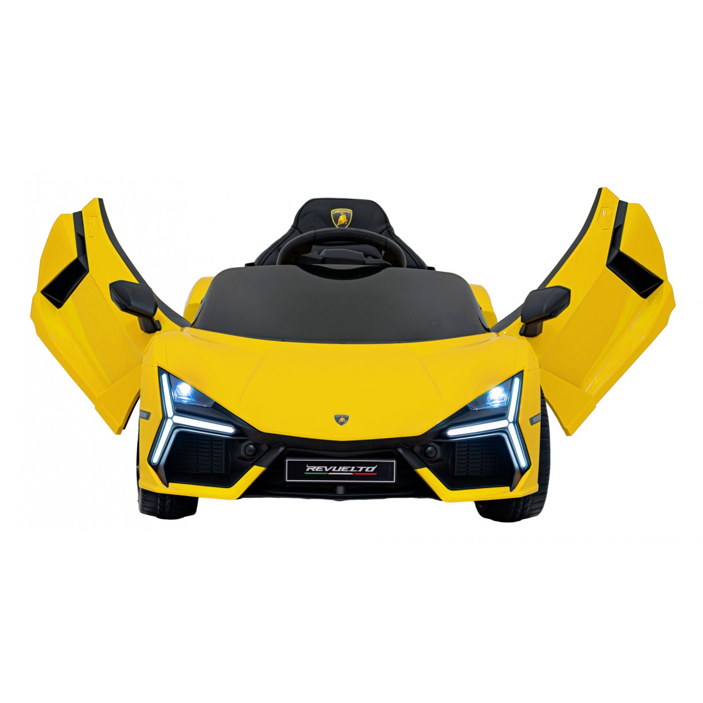 Žluté vozidlo Lamborghini Revuelto