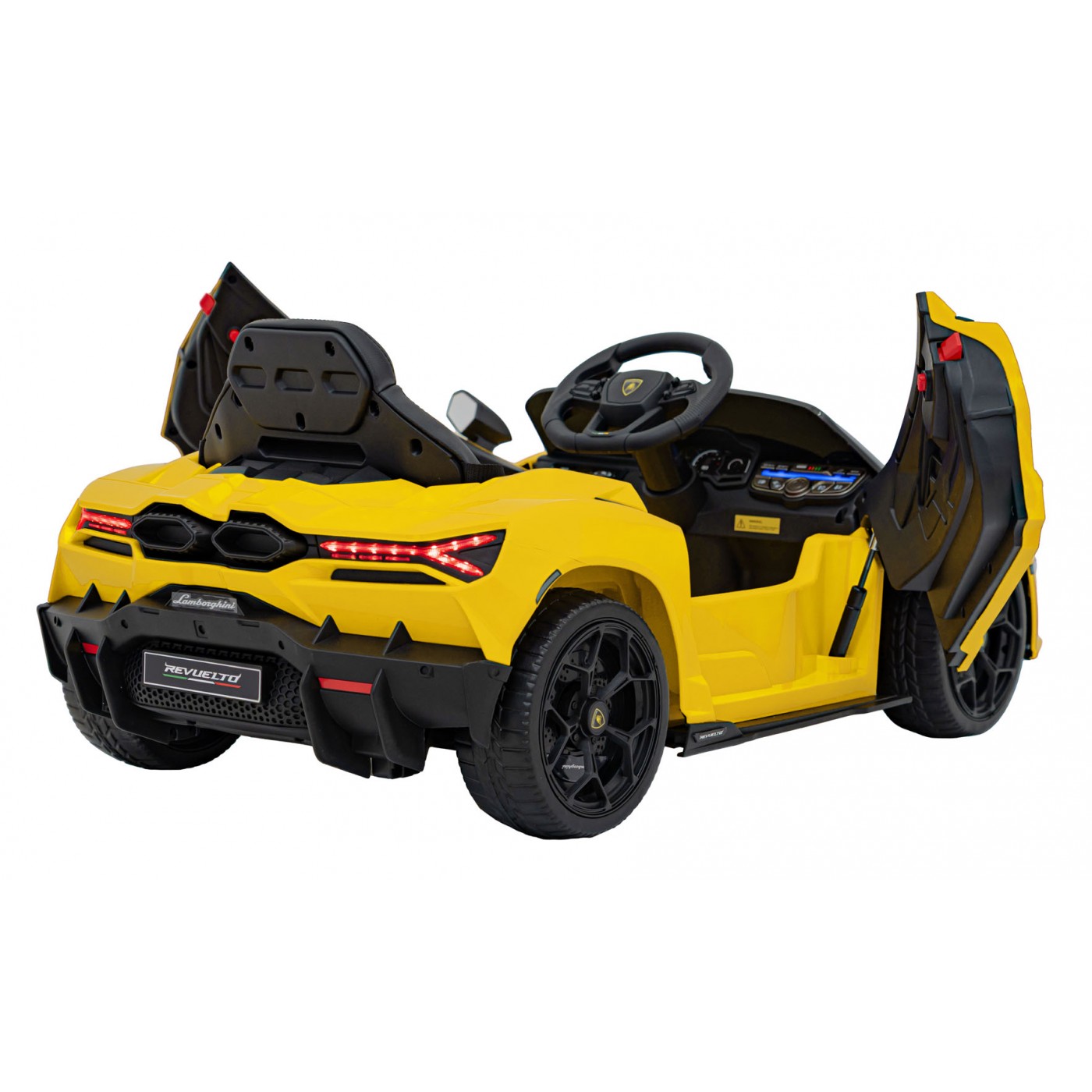 Žluté vozidlo Lamborghini Revuelto