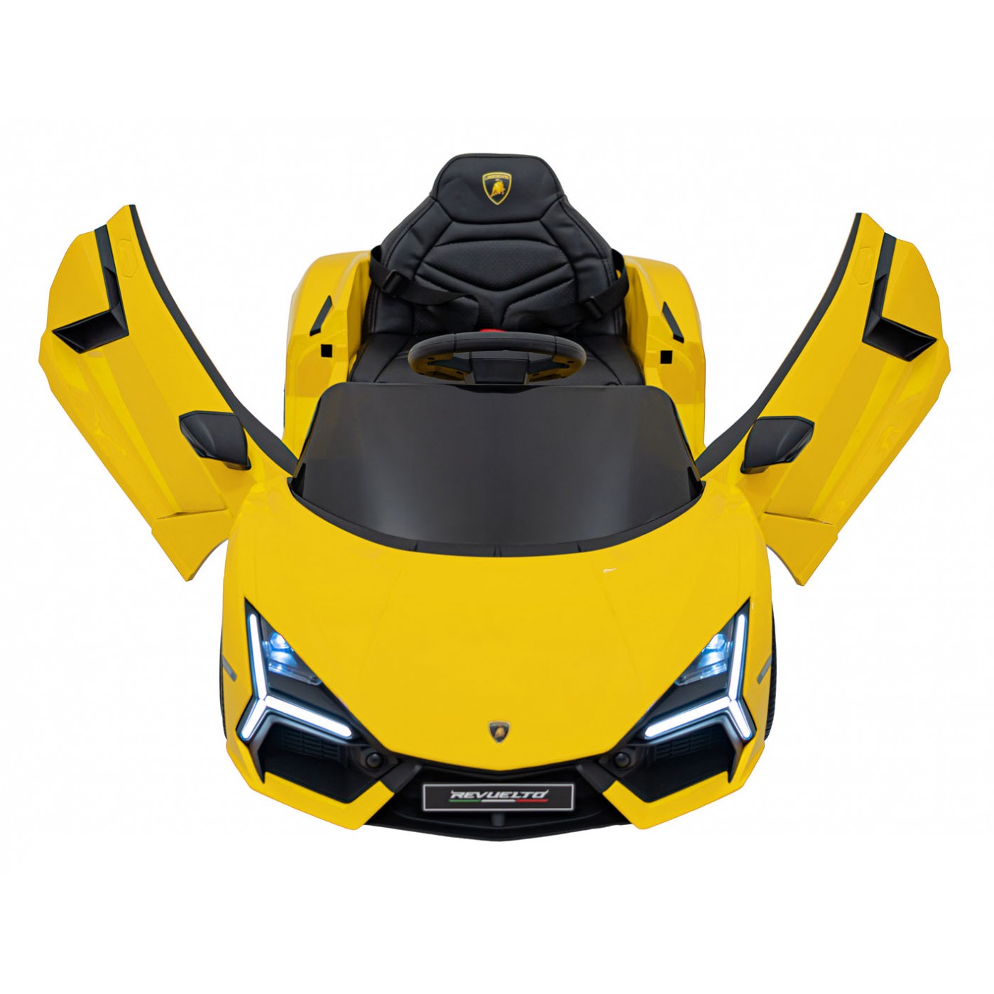 Žluté vozidlo Lamborghini Revuelto