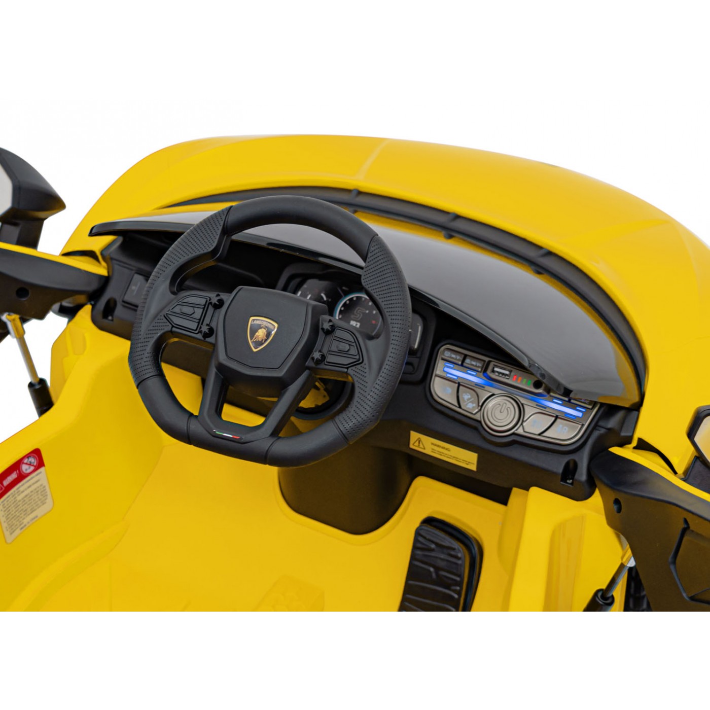 Žluté vozidlo Lamborghini Revuelto