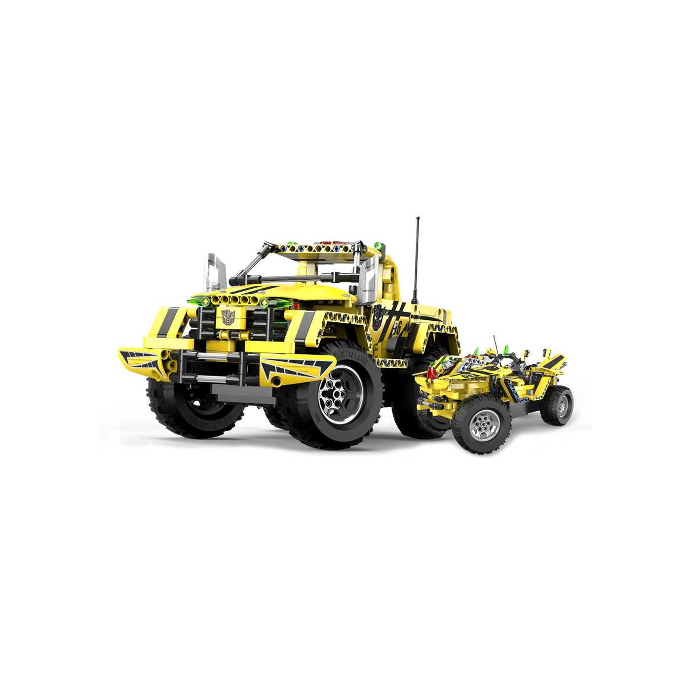 Technické bloky CaDA 514 el. Dálkově ovládané terénní koloběžky 2 v 1 pro děti od 6let