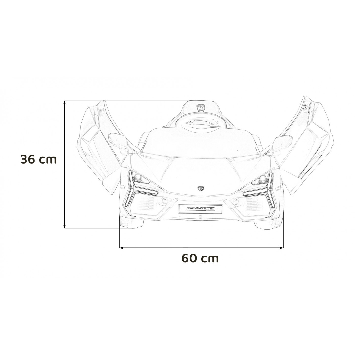 Vozidlo Lamborghini Revuelto Grey