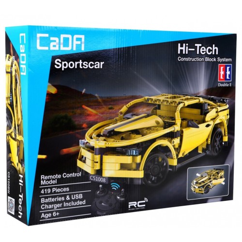 Technické bloky CaDA 419 el. Dálkově ovládaný sportovní vůz pro děti 6+