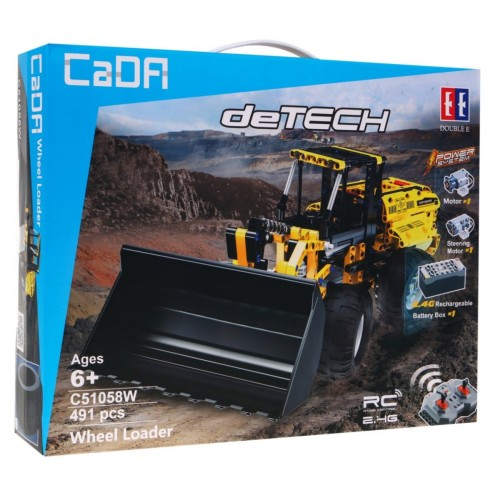 Technické bloky CaDA 491 el. Buldozer Buldozer pro děti 6+