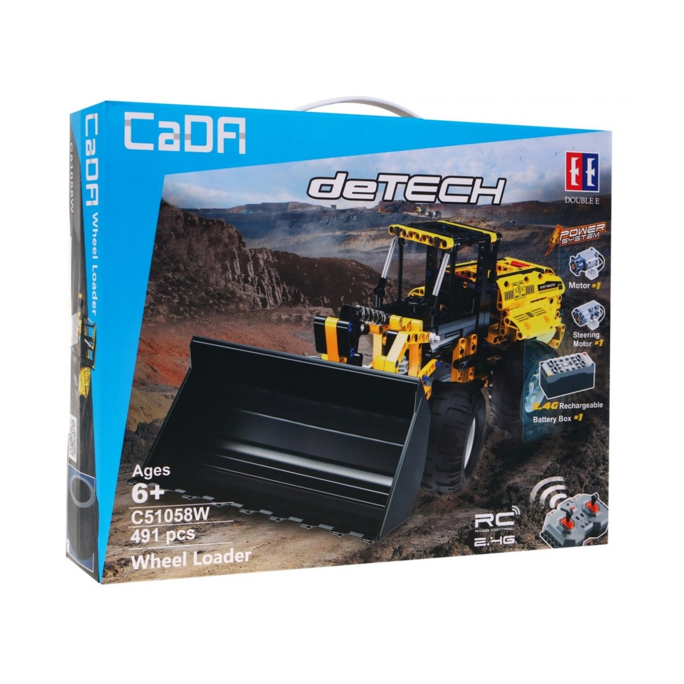 Technické bloky CaDA 491 el. Buldozer Buldozer pro děti 6+
