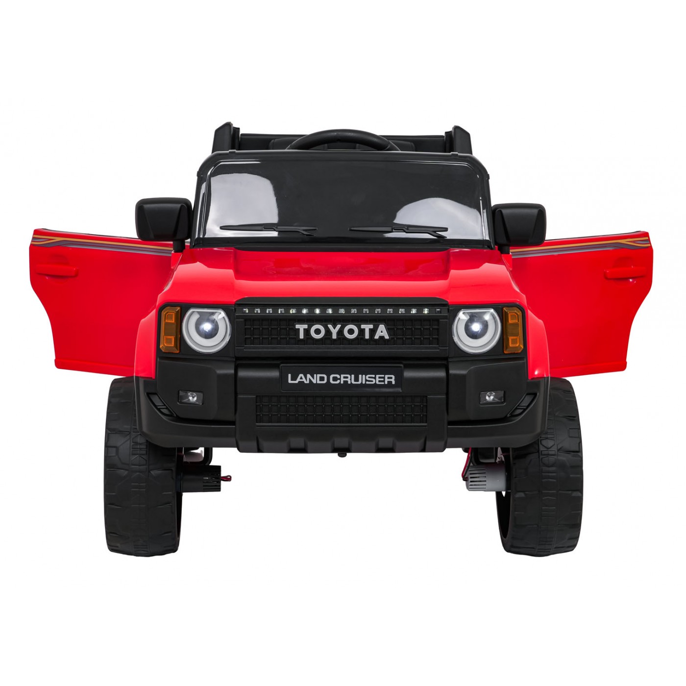 Toyota Land Cruiser PRADO červené vozidlo