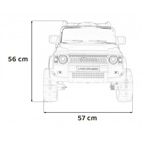 Toyota Land Cruiser PRADO červené vozidlo