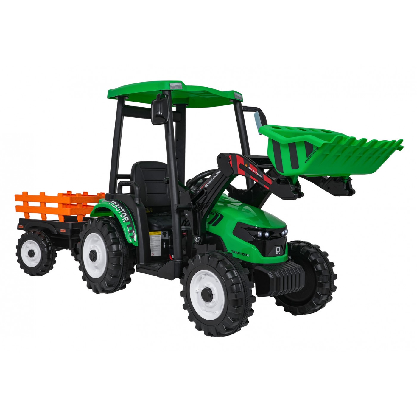 MEGA D68 Tahač Se Zeleným Přívěsem
