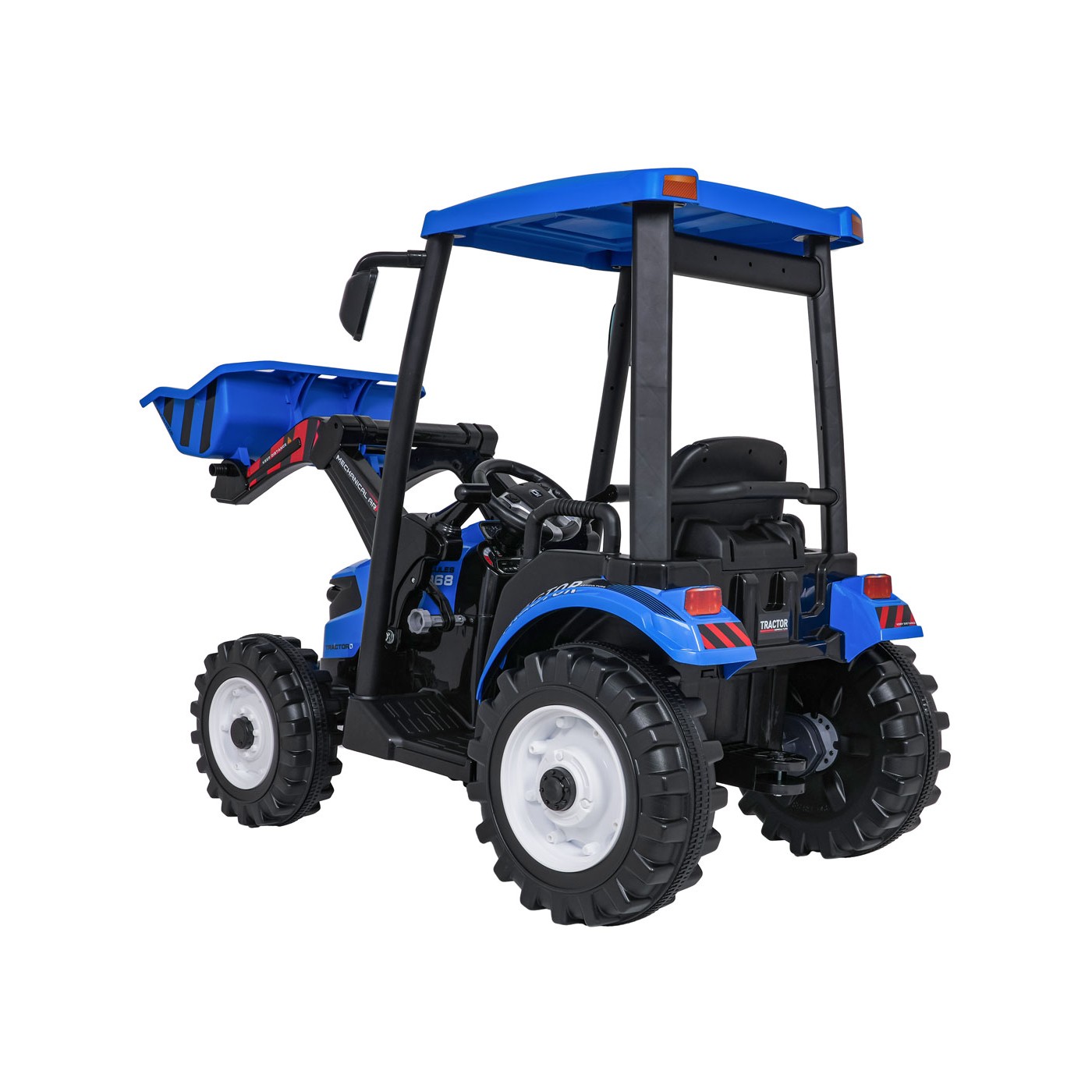 MEGA D68 Tahač S Přívěsem Modrý