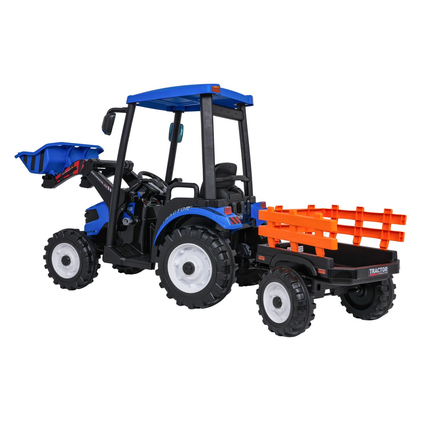 MEGA D68 Tahač S Přívěsem Modrý