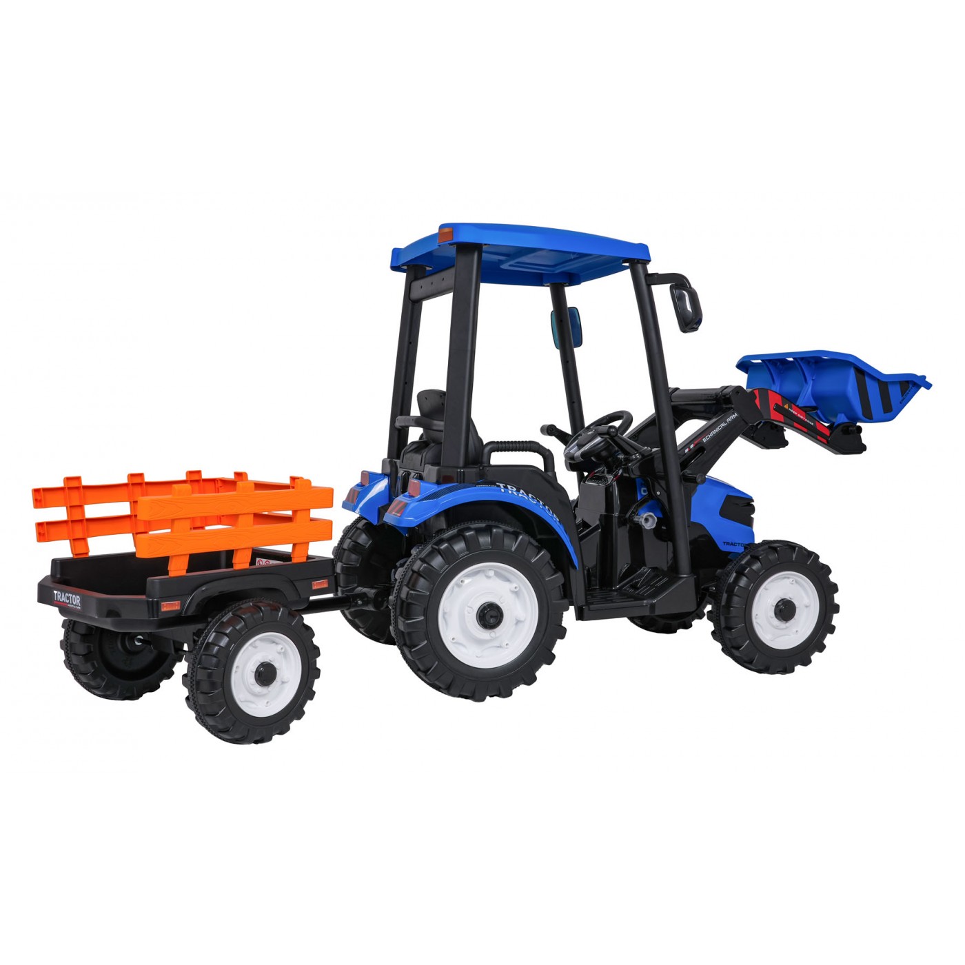 MEGA D68 Tahač S Přívěsem Modrý