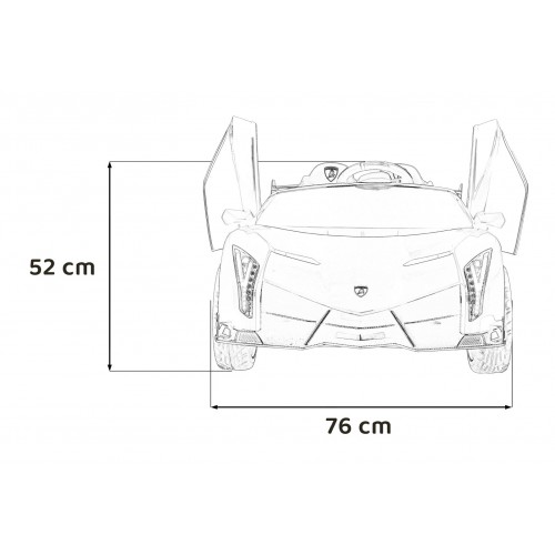 Vůz Lamborghini Veneno Red