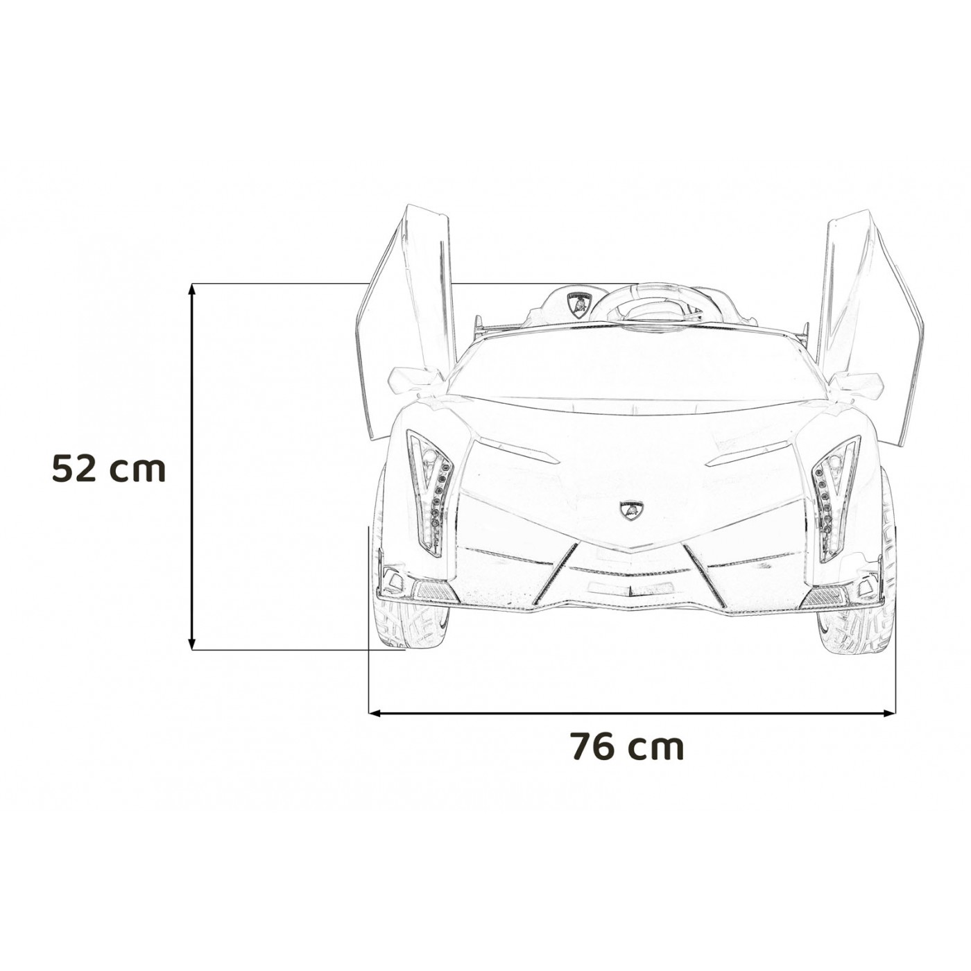 Vůz Lamborghini Veneno Red