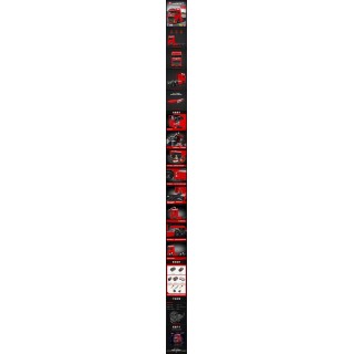 Sada červených kostek nákladního vozidla (4868 dílků)