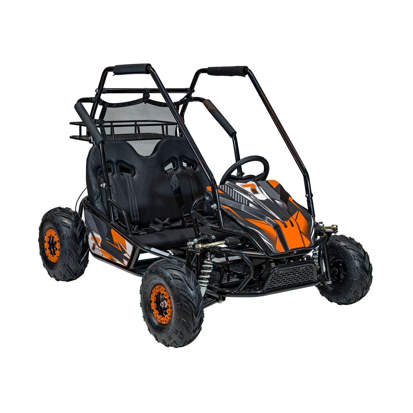 copy of Quad Highper na baterii žlutá 35 km/h + střídavý motor 1000 W + nafouknutá kola + nastavení sedadla