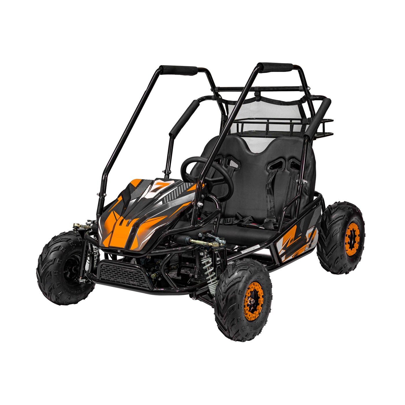 copy of Quad Highper na baterii žlutá 35 km/h + střídavý motor 1000 W + nafouknutá kola + nastavení sedadla