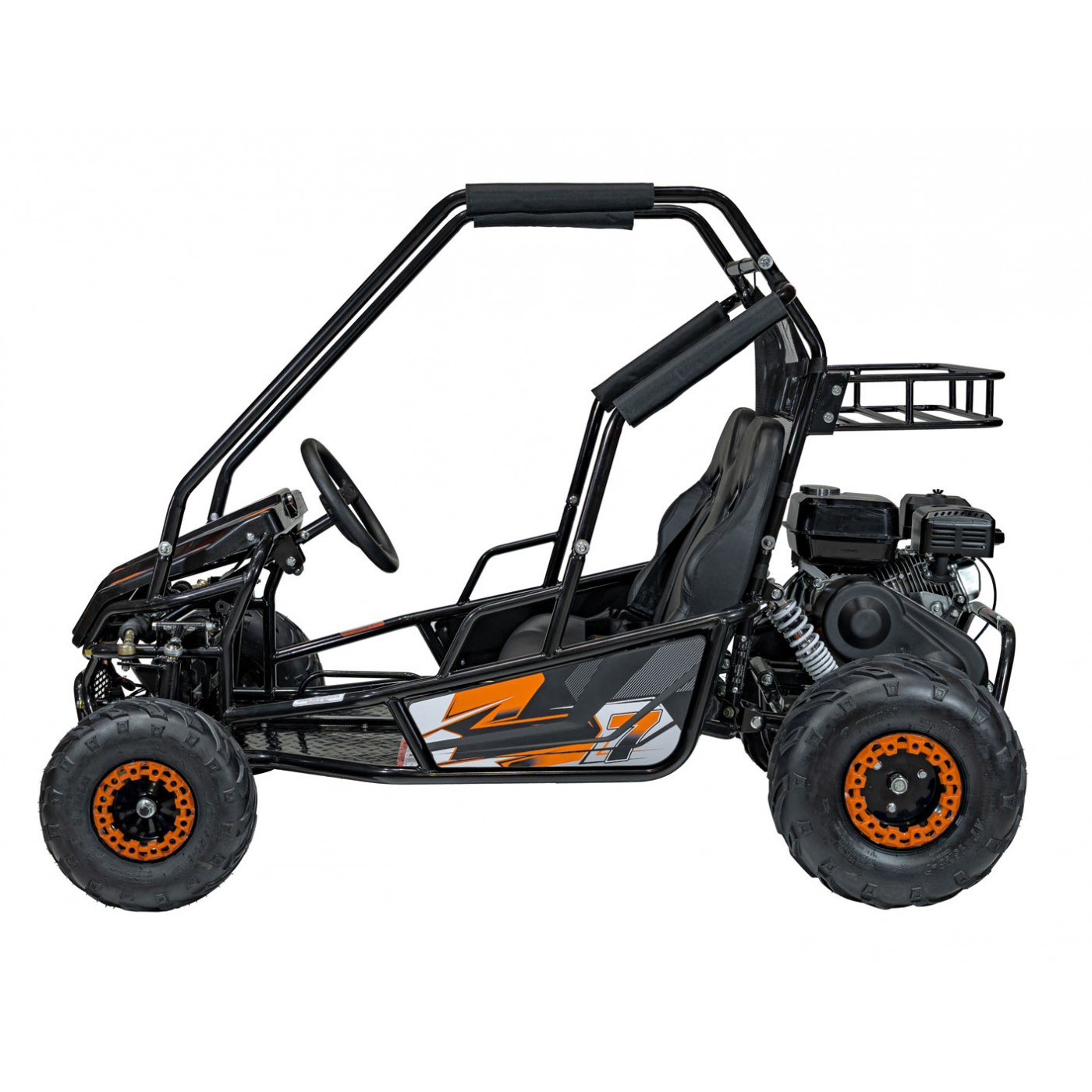 copy of Quad Highper na baterii žlutá 35 km/h + střídavý motor 1000 W + nafouknutá kola + nastavení sedadla