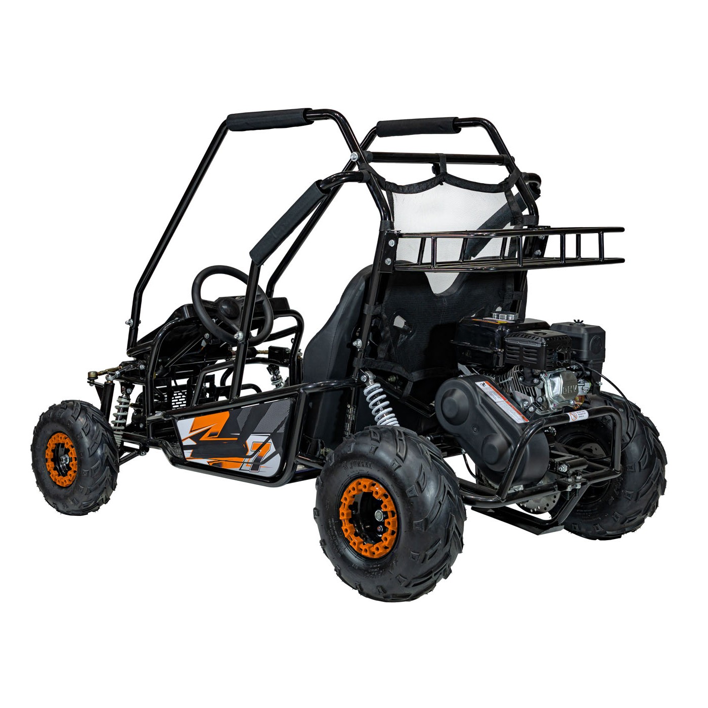 copy of Quad Highper na baterii žlutá 35 km/h + střídavý motor 1000 W + nafouknutá kola + nastavení sedadla