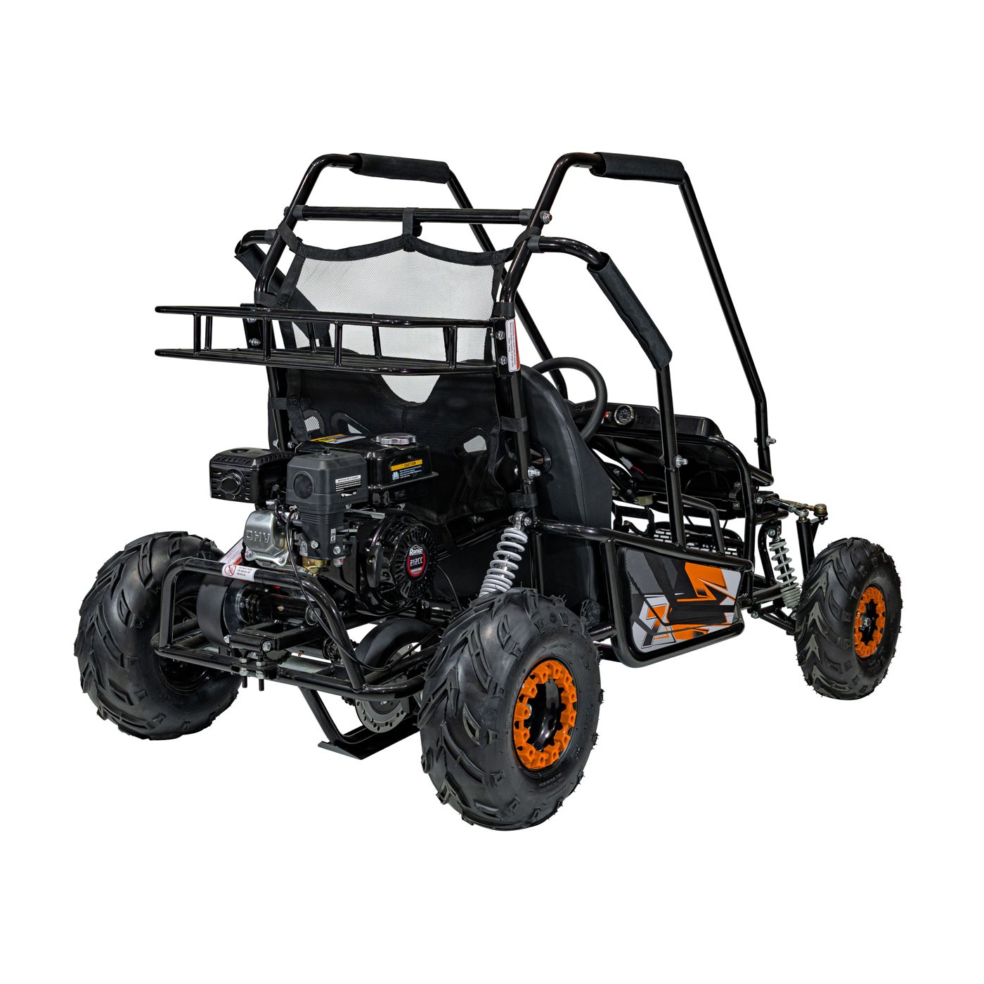 copy of Quad Highper na baterii žlutá 35 km/h + střídavý motor 1000 W + nafouknutá kola + nastavení sedadla