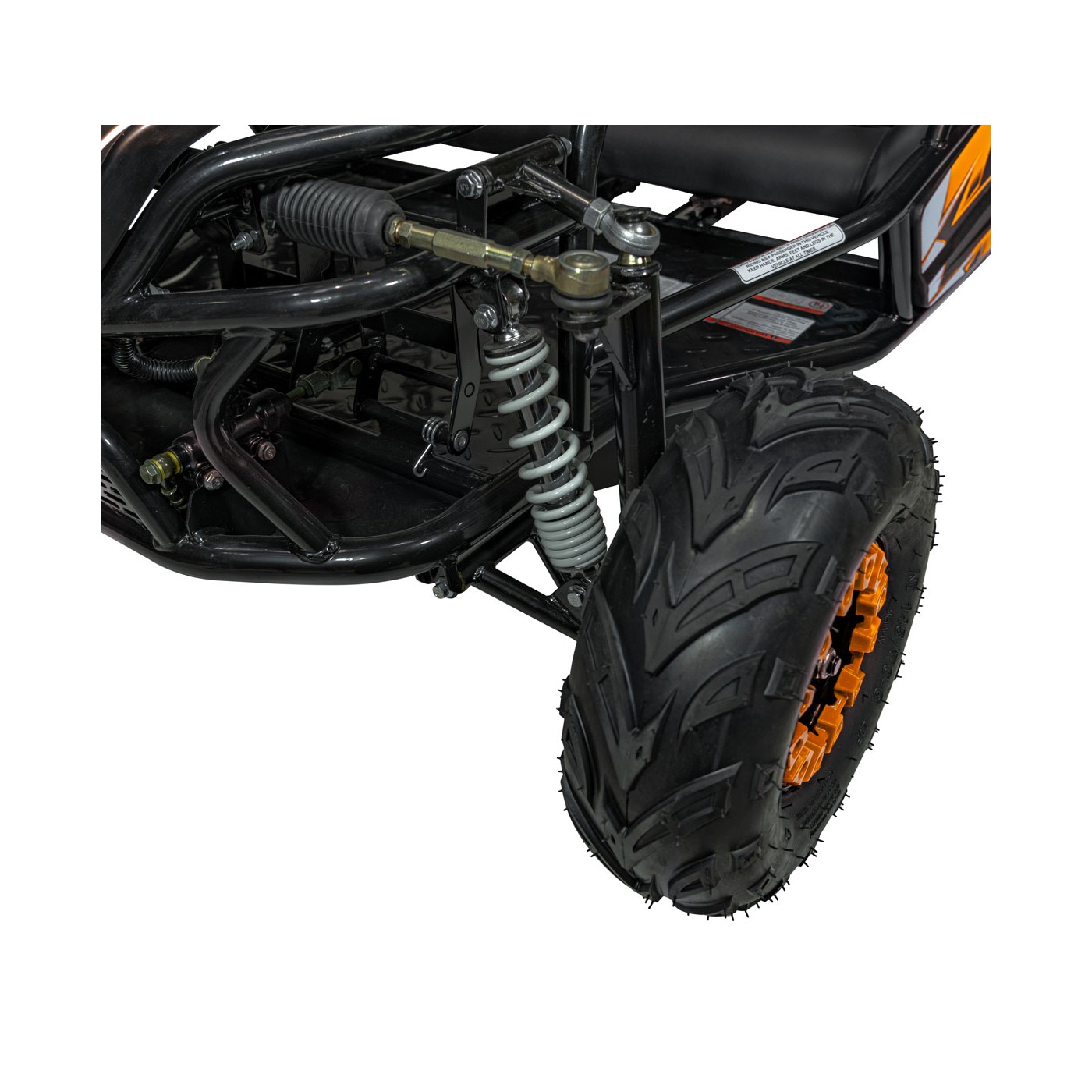 copy of Quad Highper na baterii žlutá 35 km/h + střídavý motor 1000 W + nafouknutá kola + nastavení sedadla