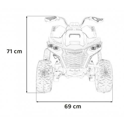 Čtyřkolka Fast Wheel Modré vozidlo