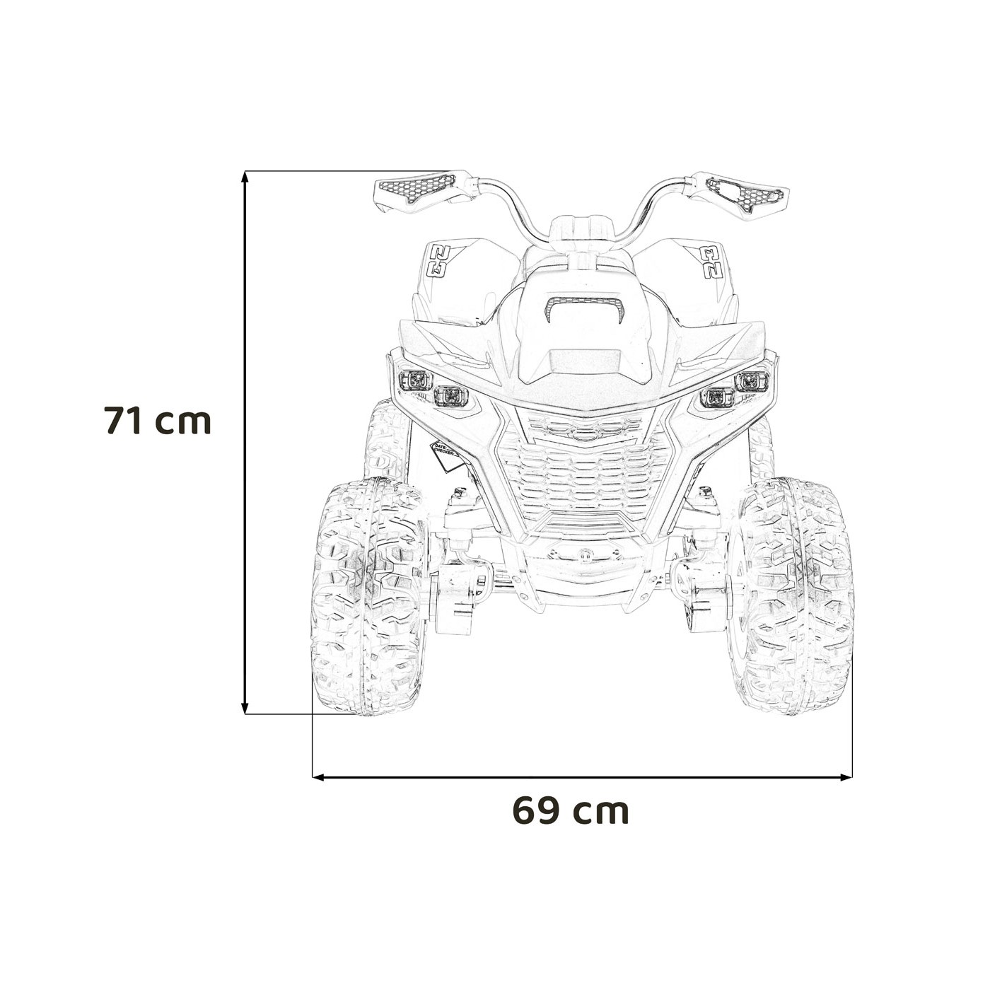Čtyřkolka Fast Wheel Modré vozidlo