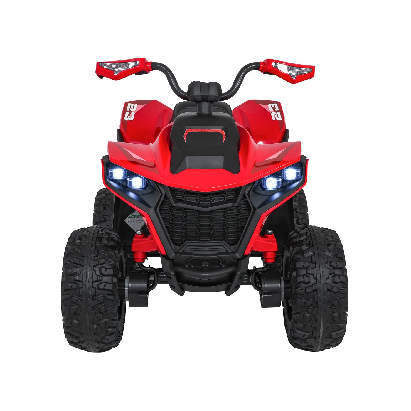 Čtyřkolka Fast Wheel červené vozidlo