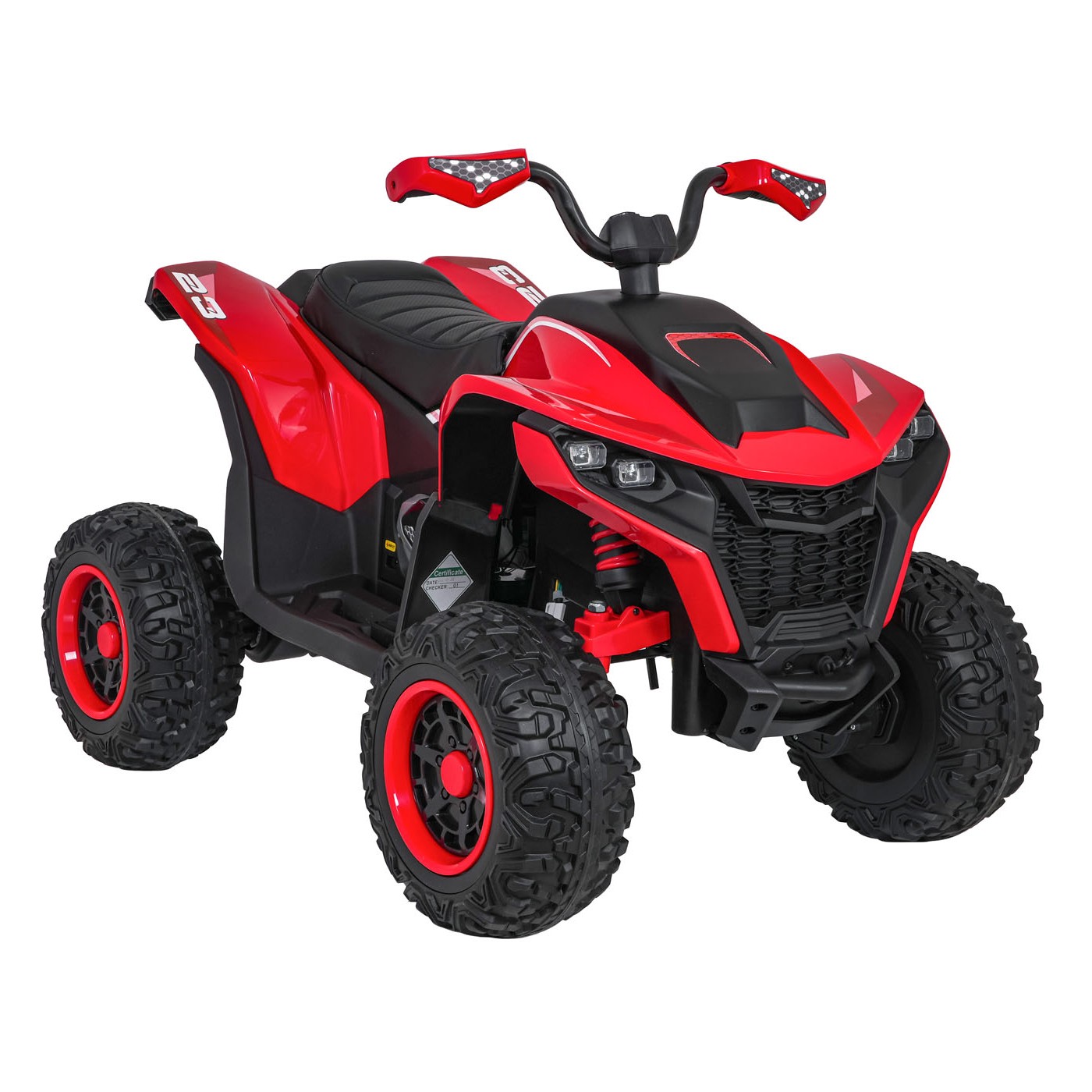 Čtyřkolka Fast Wheel červené vozidlo