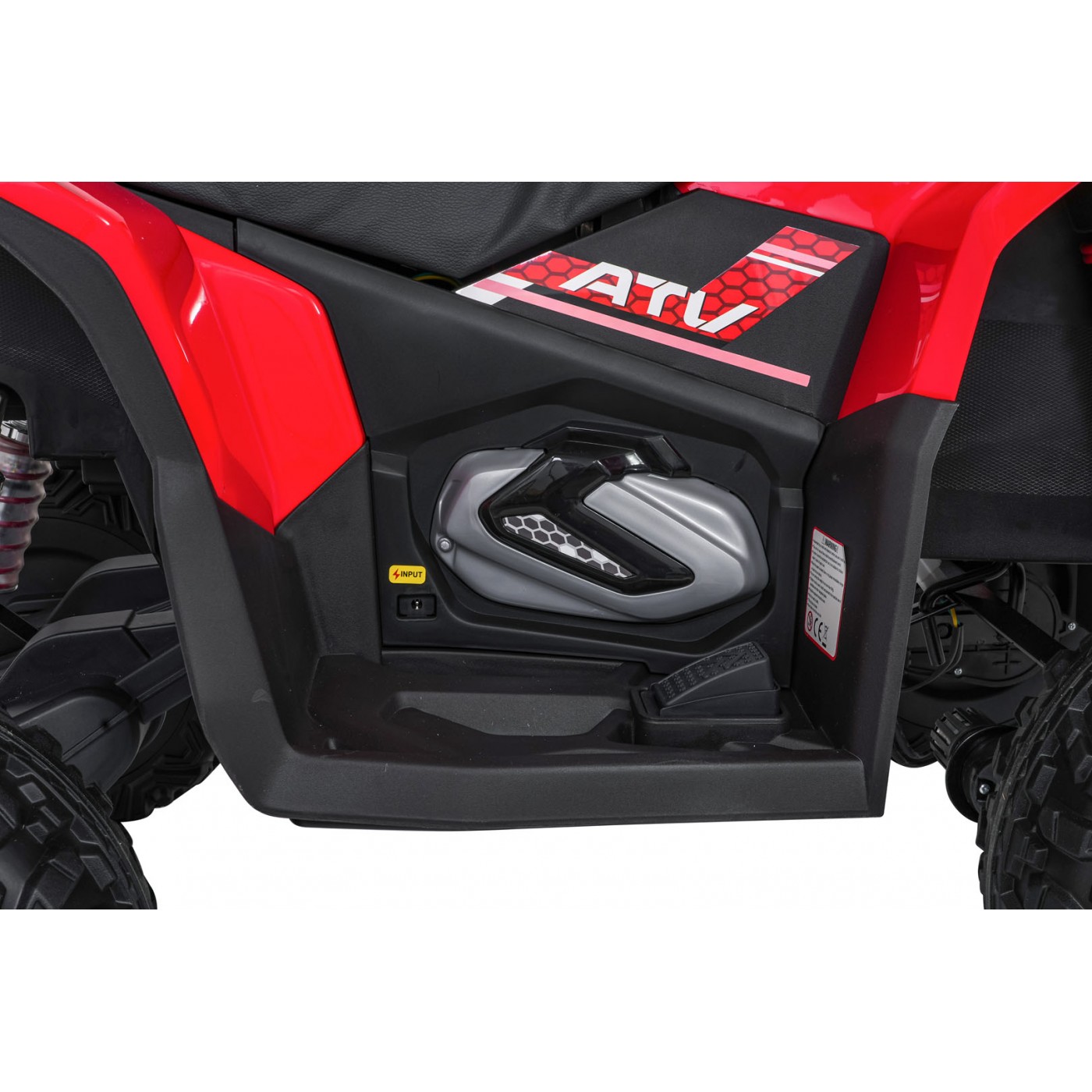 Čtyřkolka Fast Wheel červené vozidlo