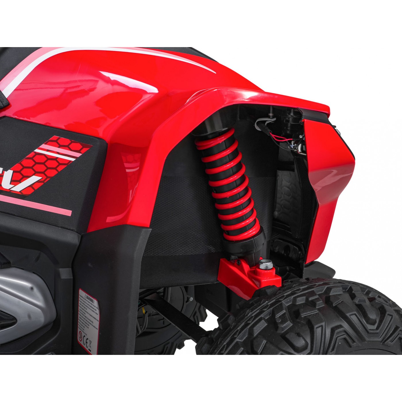 Čtyřkolka Fast Wheel červené vozidlo