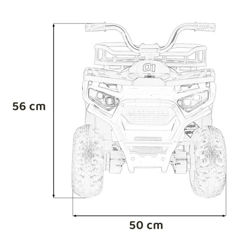Čtyřkolka Robust 01 červená
